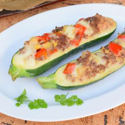 Zucchini Boats - Easy Tasty Filling Stuffed Zucchini Recipes